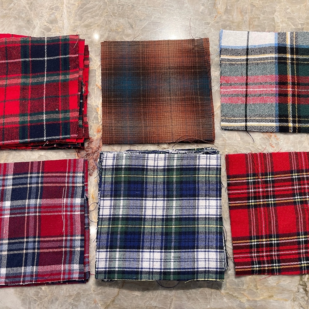 40 Precut 5" Quilt Squares Assorted Fabric Charm Pack Flannel